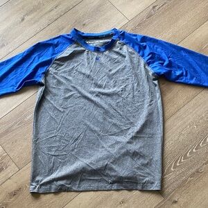 Easton Gray and Royal Blue Athletic Crewneck Tee